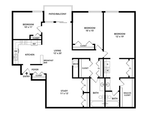 C5 floorplan at Vistas of Annandale, Annandale